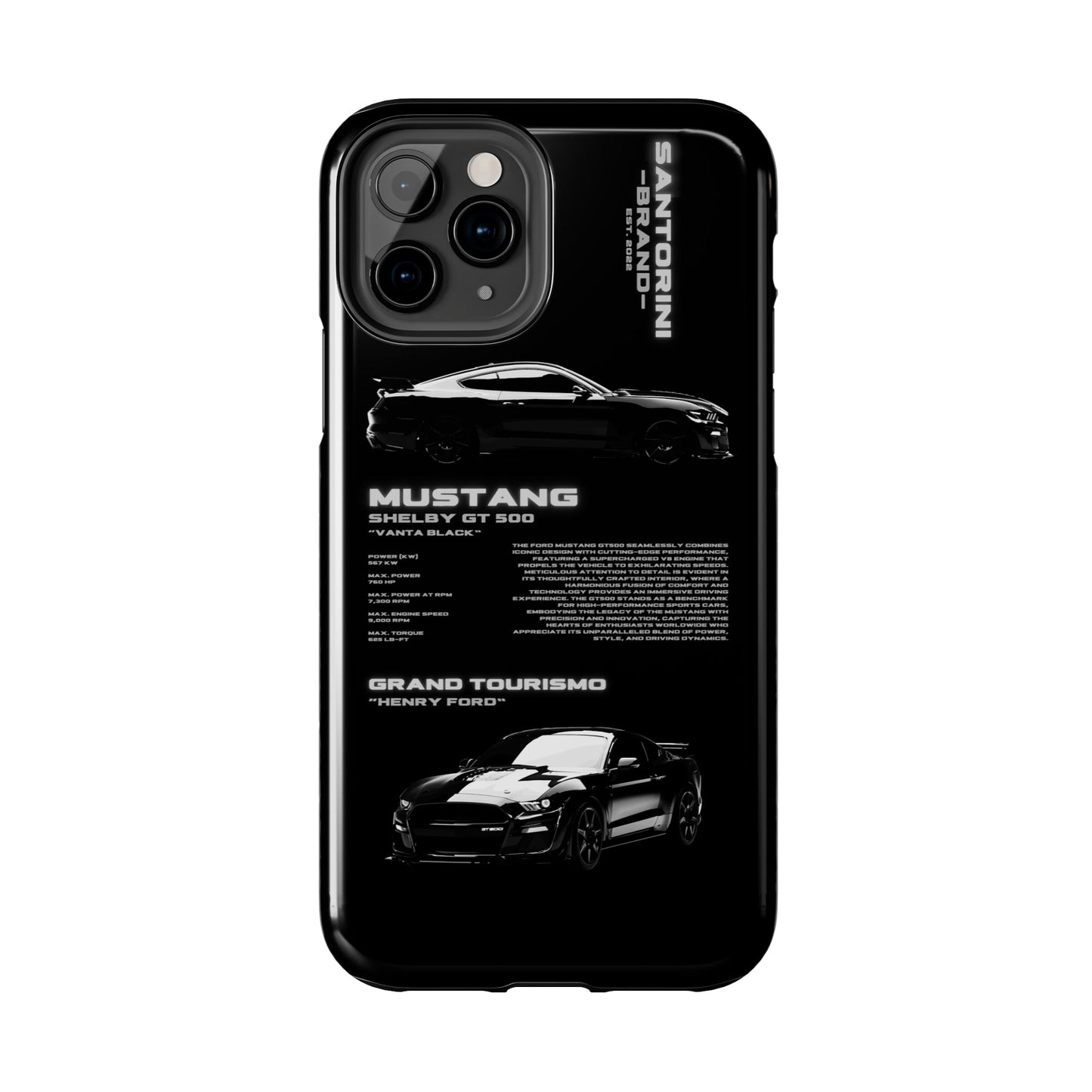 "Mustang" Black Case