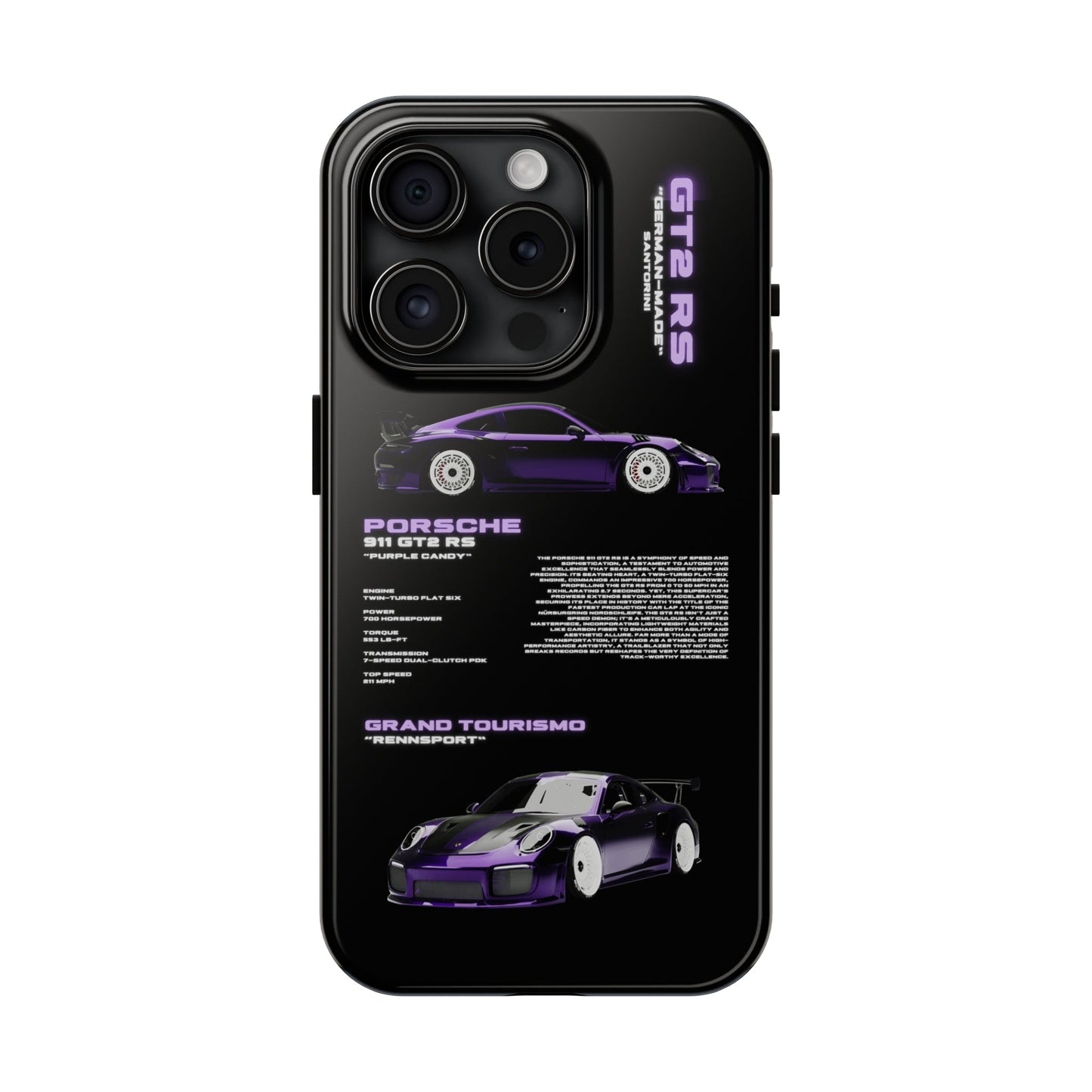 "Porsche 911" Black Case