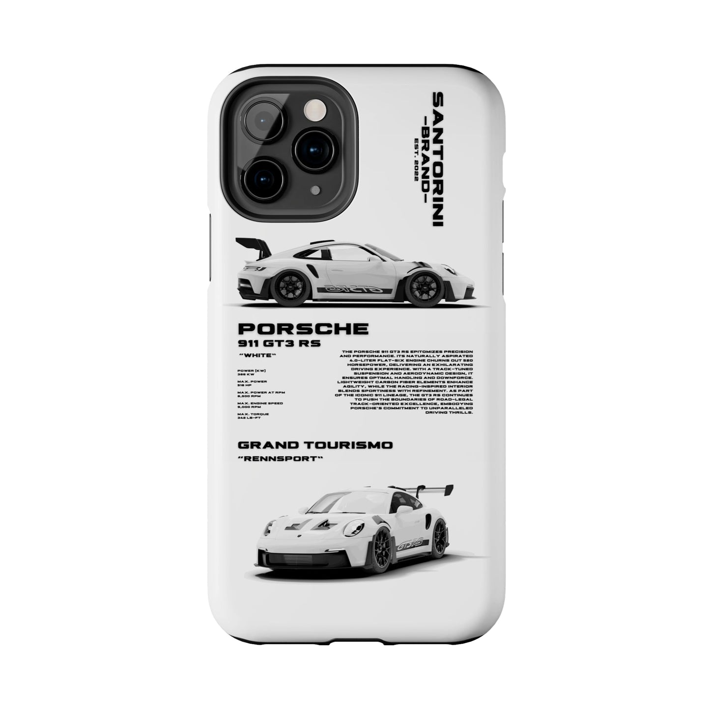 "GT3 RS" White Case