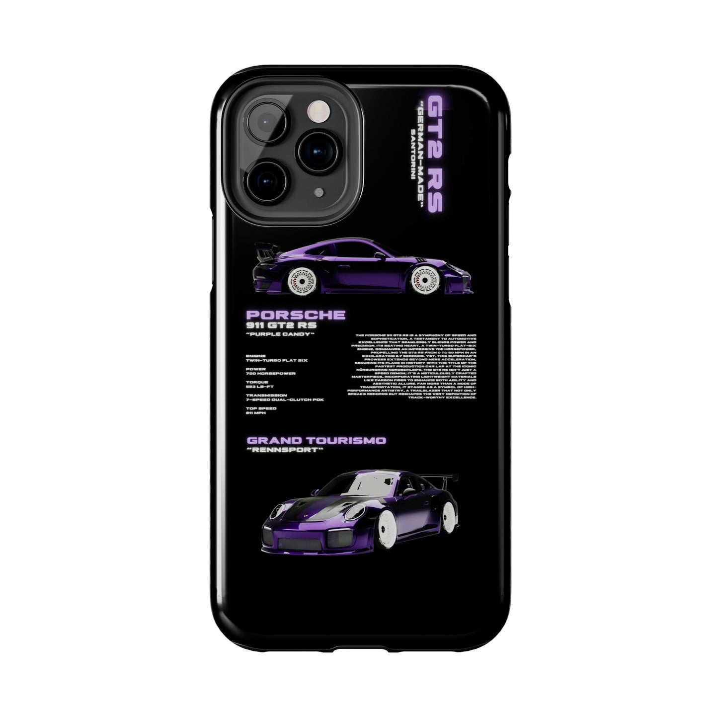 "Porsche 911" Black Case
