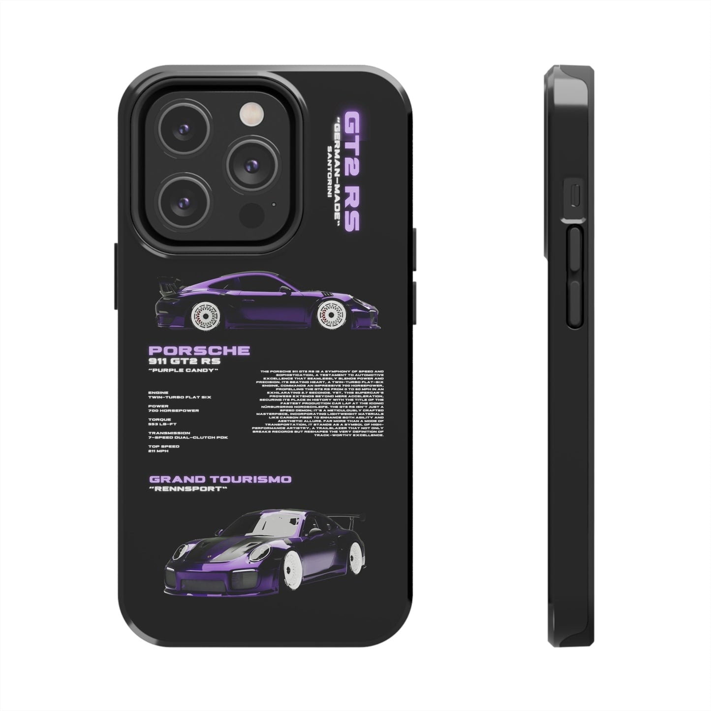 "Porsche 911" Black Case
