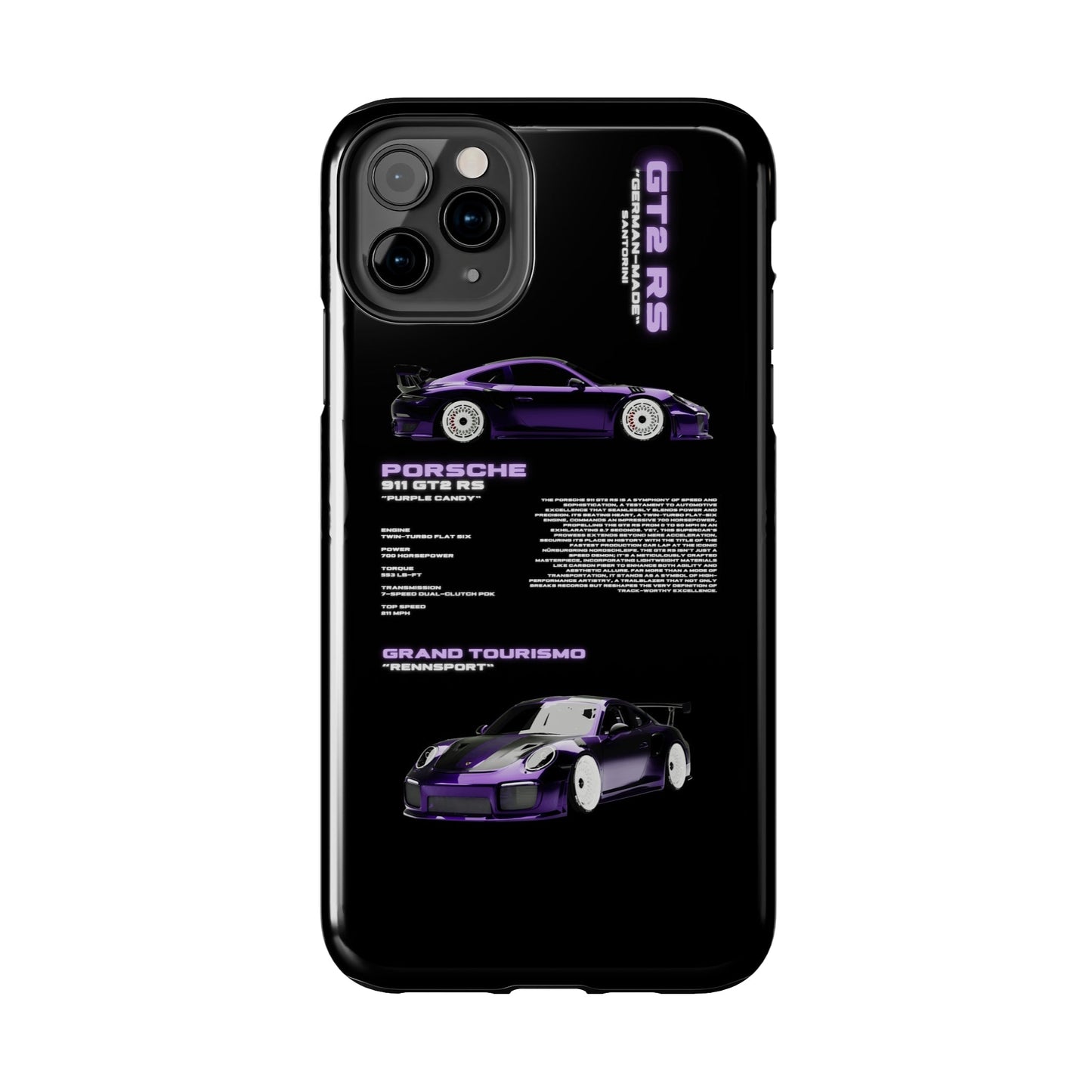 "Porsche 911" Black Case